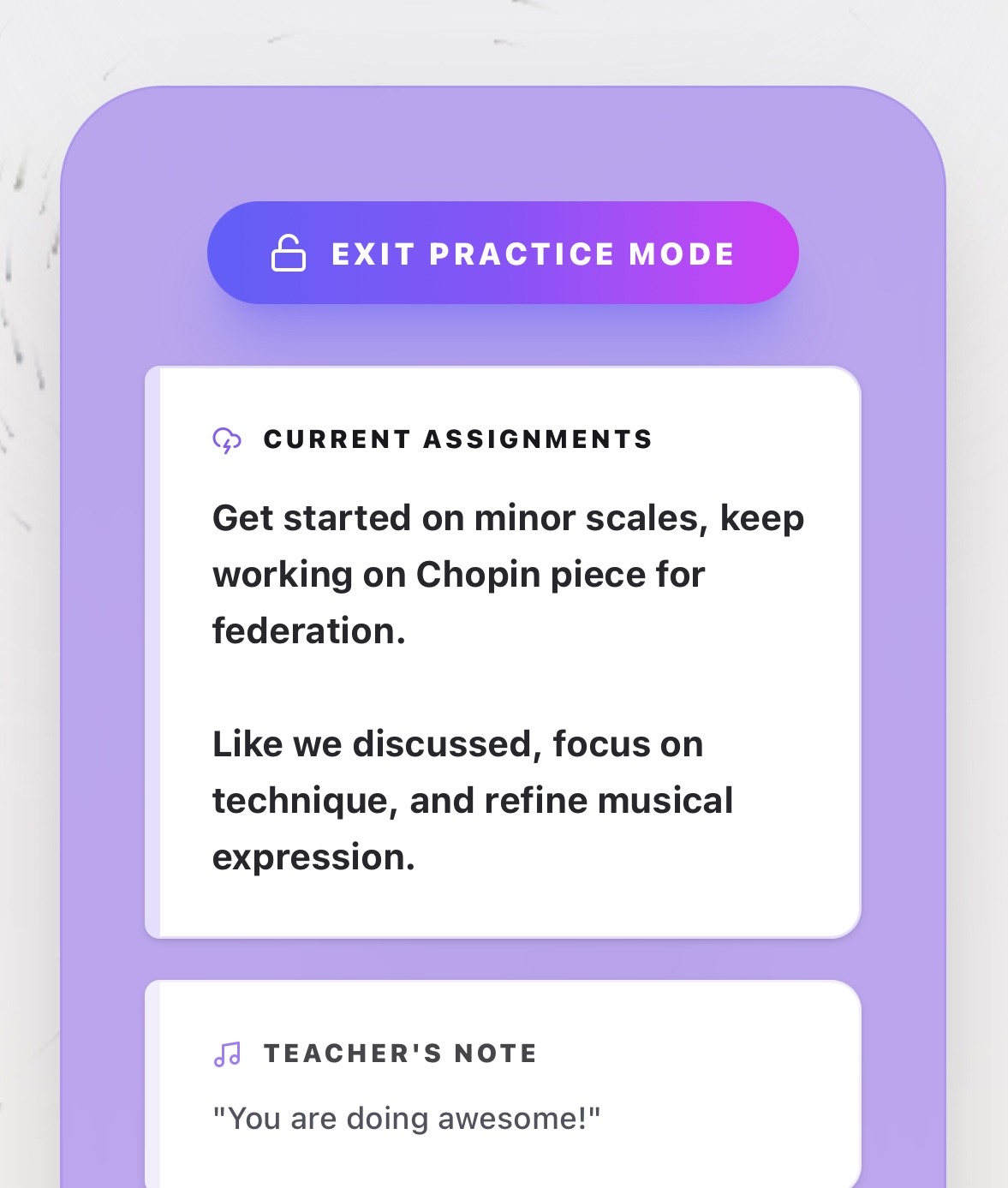 Practice Session Light